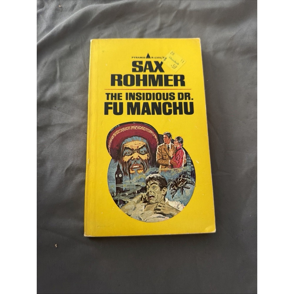 Vintage - The Insidious Dr. Fu Manchu By Sax Rohmer VTG Pyramid Paperback